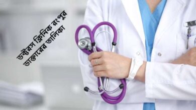 ডক্টরস ক্লিনিক রংপুর ডাক্তারের তালিকা