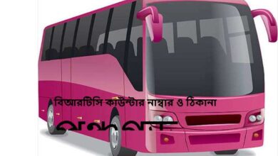 বিআরটিসি কাউন্টার নাম্বার ও ঠিকানা পঞ্চগড়