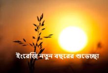 ইংরেজি নতুন বছরের শুভেচ্ছা