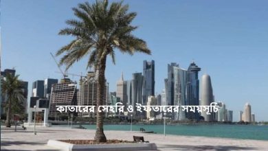 কাতারের সেহরি ও ইফতারের সময়সূচি